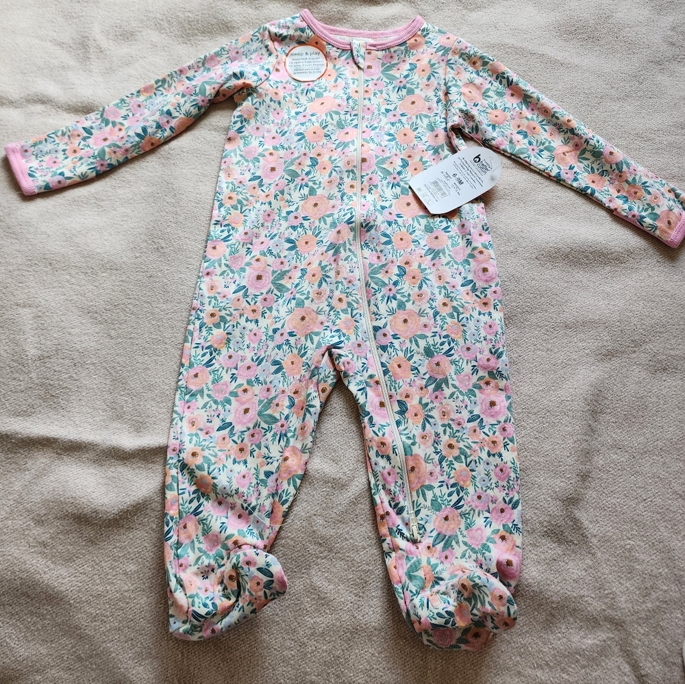 6 to 9 Months Baby Girl NWT   Blanket Long Sleeve Bodysuits 10 pieces  Lot K - Picture 8 of 14